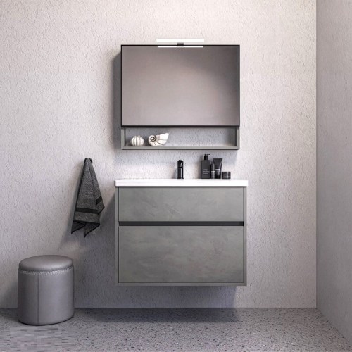 έπιπλο μπάνιου 80 εκατοστά με 2 συρτάρια