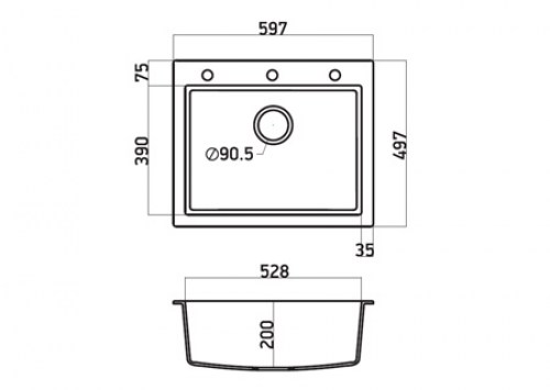 Sanitec 809 Ultra Granite (60x50)