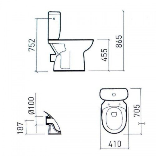 Λεκάνη μπάνιου ψηλή