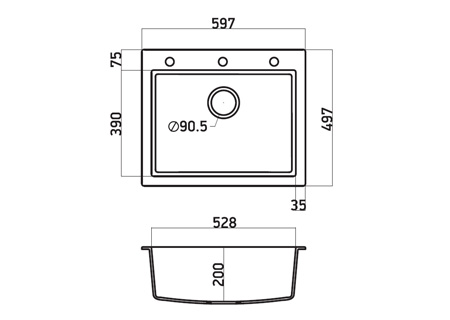 Sanitec 809 Ultra Granite (60x50)